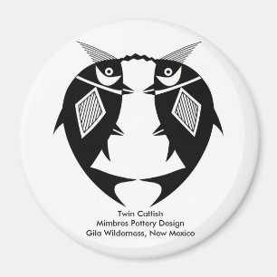 Aimant Twin Catfish, Mimbres Pottery Design