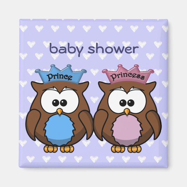 Aimant twin owl princess (Devant)