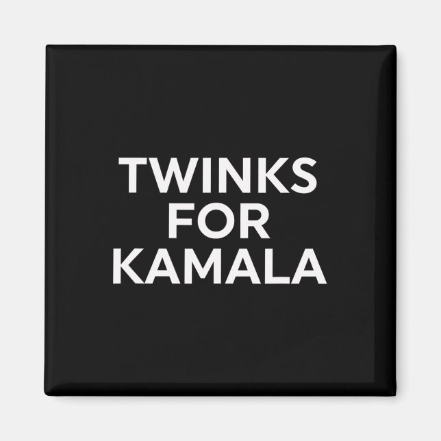 Aimant Twinks Pour Kamala - Harris 2024 (Devant)