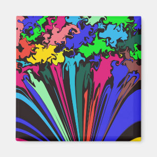 Aimant Twirl coloré Abstrait / Pinched /