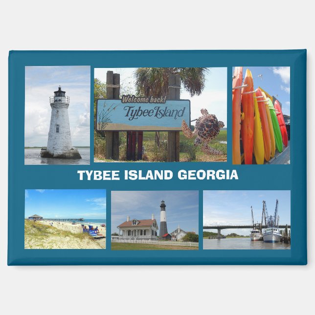 Aimant Tybee Island, Géorgie  (Recto)