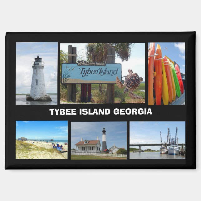 Aimant Tybee Island, Géorgie  (Recto)