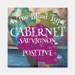 Aimant Type de sang de vin Cabernet Sauvignon Positif o a