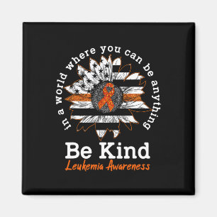 Aimant Type Orange Ribbon Tournesol Kindness Leukemia Awa