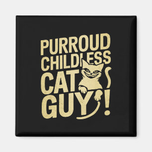 Aimant Type sans enfants et propriétaire de chat Purroud