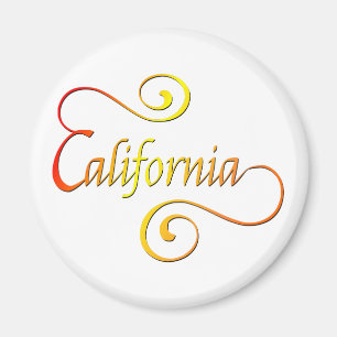 Aimant Typographie de Californie