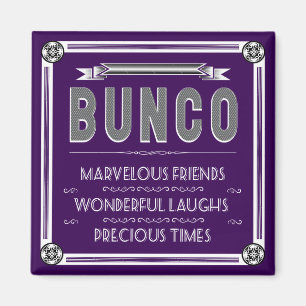 Aimant Typographie de cru de Bunco