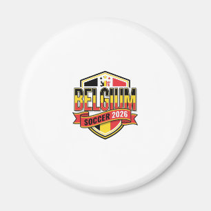 Aimant Typographie de pays audacieuse de football Belgiqu