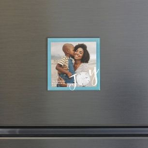 Aimant Typographie simple de joie minimaliste superpositi