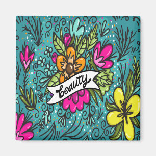 Aimant Typographie, Style Vintage, Ambiance Rétro, Aquare