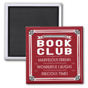 Aimant Typographie vintage du Club du livre