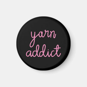 Aimant Typographie Yarn Addict