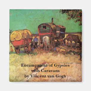 Aimant Tziganes avec caravanes par Vincent van Gogh