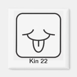 Aimant Tzolkin Vento Branco Kin 22