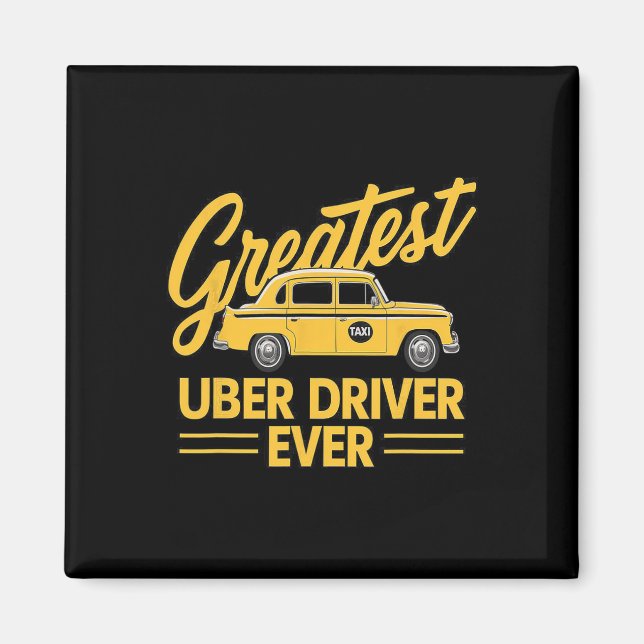 Aimant Uber Driver Ever Uber Driver Funny 4 (Devant)