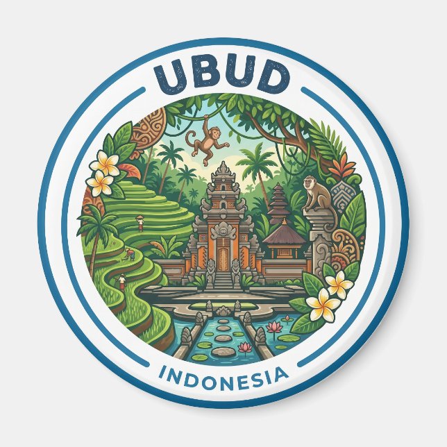 Aimant Ubud Indonésie (Devant)