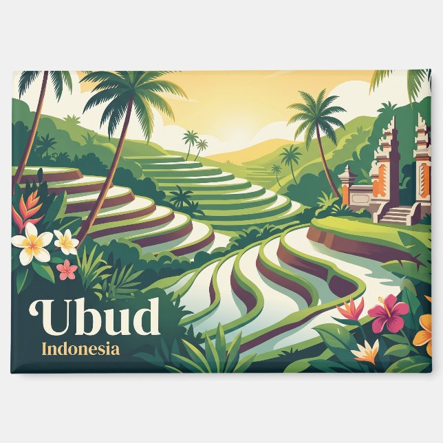 Aimant Ubud Indonésie (Recto)