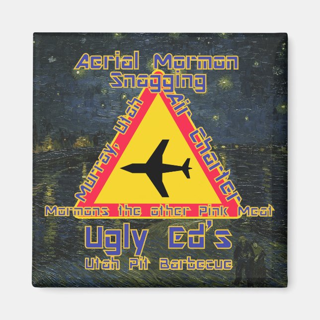 Aimant Ugly Ed's Aerial Mormon Snagging UtahUT (Devant)