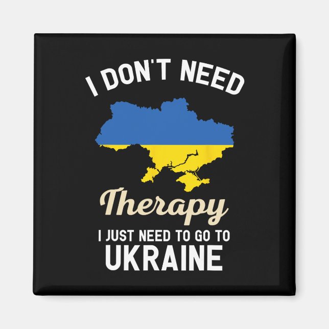 Aimant Ukraine Drapeau Ukrainien Ukrainiens Cadeau 1  (Devant)