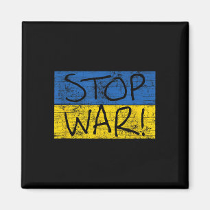 Aimant Ukraine Flag Chemise Arrêter La Guerre En Ukraine 