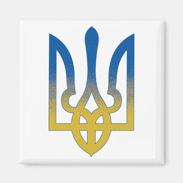 Aimant Ukraine Pays Fierté Drapeau, drapeau ukrainien (Devant)