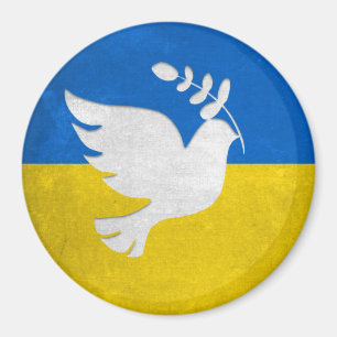 Aimant Ukraine Soutien - Drapeau - Soyez avec l'Ukraine !