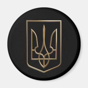 Aimant Ukraine Trident Gyrfalcon Crest or