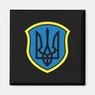 Aimant Ukraine Ukrainiens Ukrainien Kiev Trysub Drapeau 1