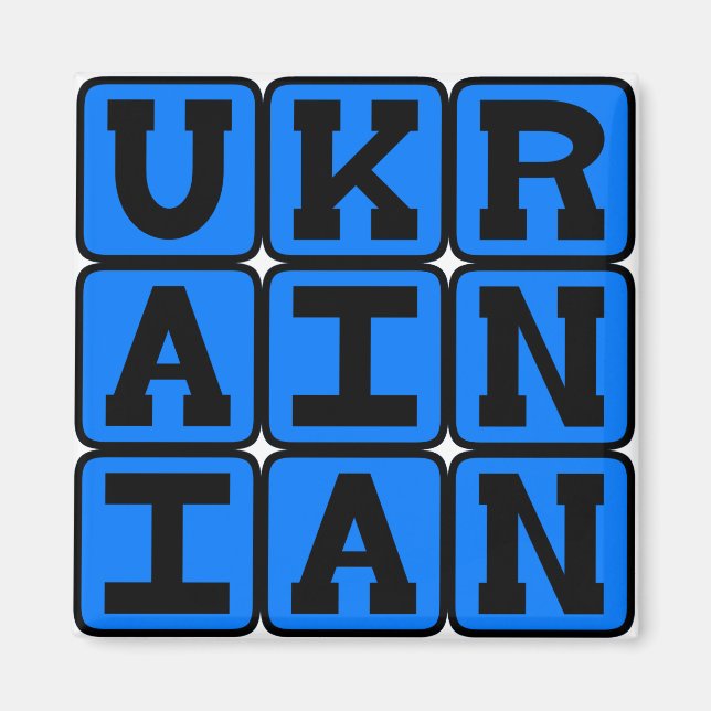 Aimant Ukrainien, Langue d'Ukraine (Devant)