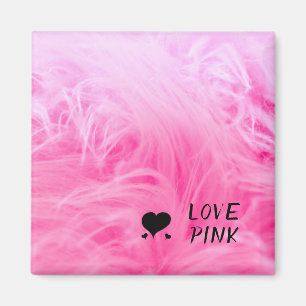 Aimant Ultime fourrure Faux Rose Chaud