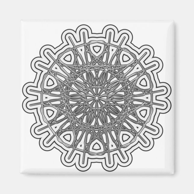 Aimant Ultra Cool Mandala Design #1 (Devant)