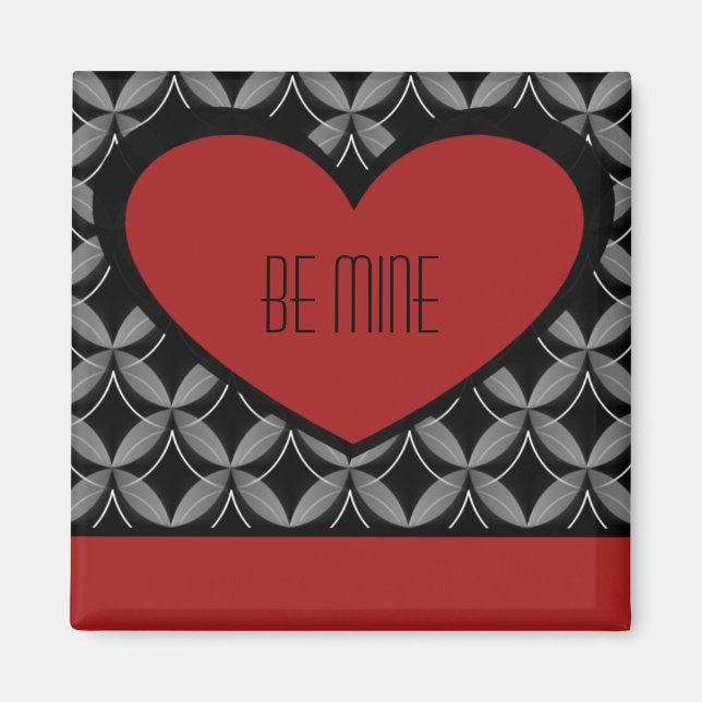 Aimant Ultra Glam Heart Magnet, Rouge (Devant)