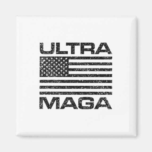 Aimant Ultra Mega Usa Drapeau Américain Ultramega Femmes  (Devant)