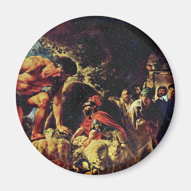 Aimant Ulysse Dans La Grotte De Polyphème Par Jordaens Ja (Devant)