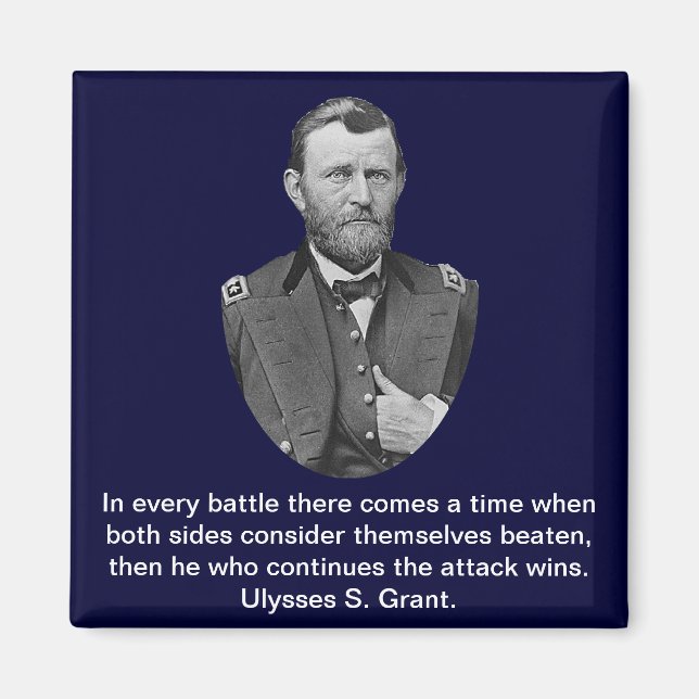 Aimant Ulysses S. Grant cite. (Devant)