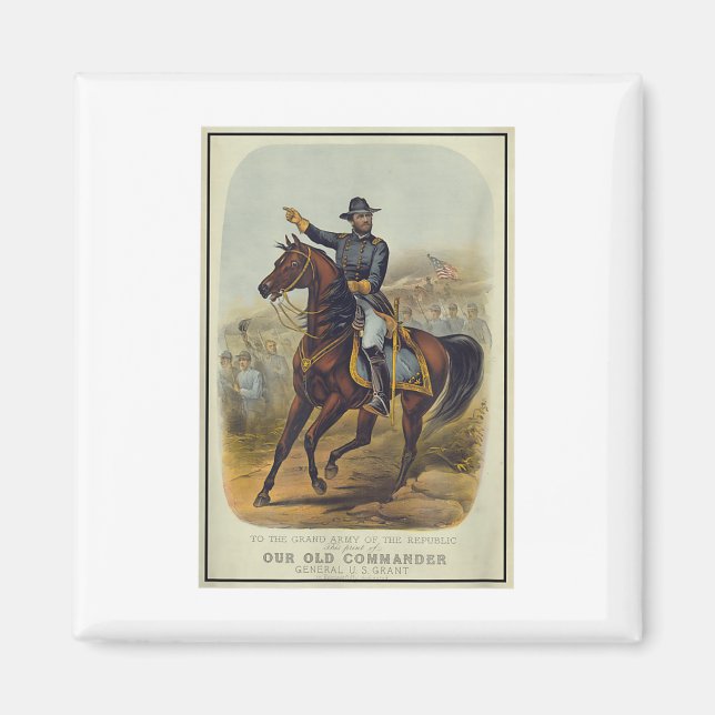 Aimant Ulysses S. Grant Sur Le Cheval (Devant)