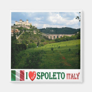 Aimant UMB013 SPOLETO I Love, Ombrie, Italie, Frigo