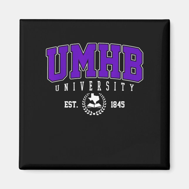 Aimant UMHB de Technologie Arch Retro pour Hommes Femmes (Devant)