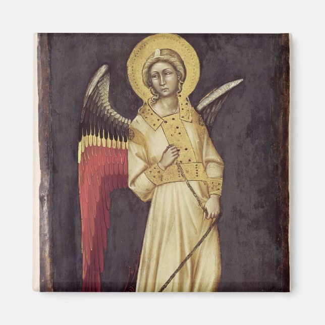 Aimant Un ange avec un démon sur une chaîne (Devant)