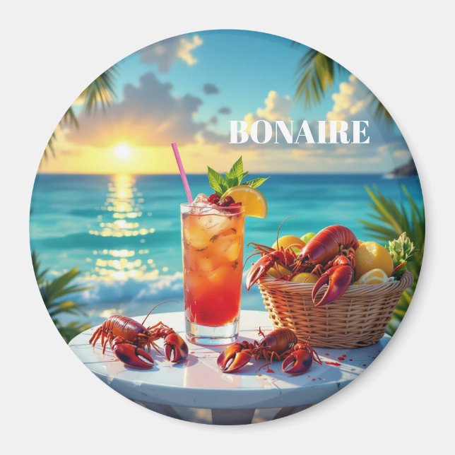 Aimant Un après-midi à bonaire (Devant)