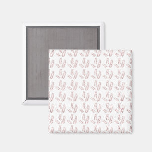 Aimant un arrière - plan blanc avec des feuilles roses