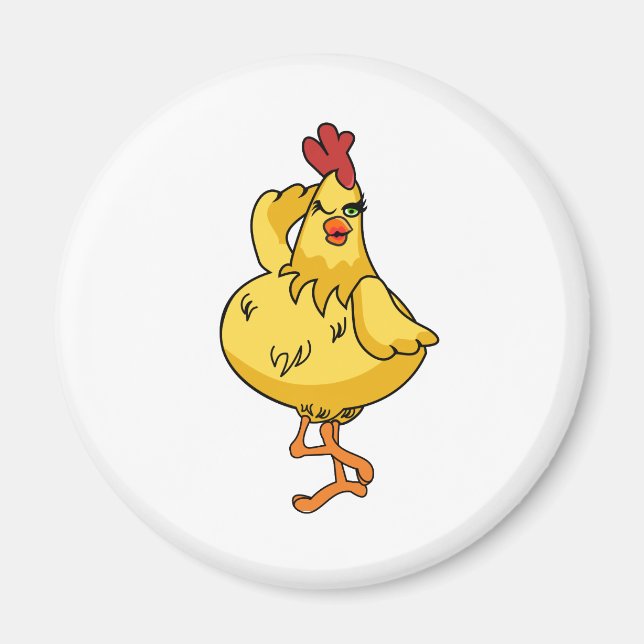 Aimant Un autre poulet très stupide (Devant)