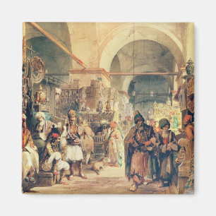 Aimant Un bazar turc, 1854 (crayon et la semaine sur le