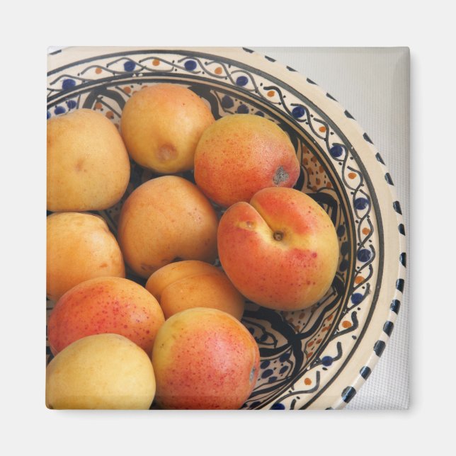 Aimant Un bol d'abricots méditerranéens 2 (Devant)