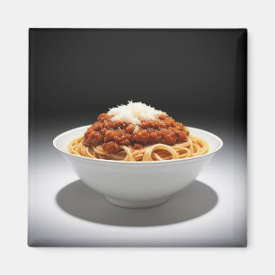 Aimant Un bol de Spaghetti Bolognese dans un Arrière - pl