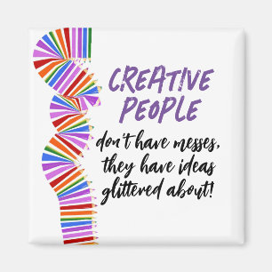 Aimant Un cadeau créatif. Citation d'artiste amusante