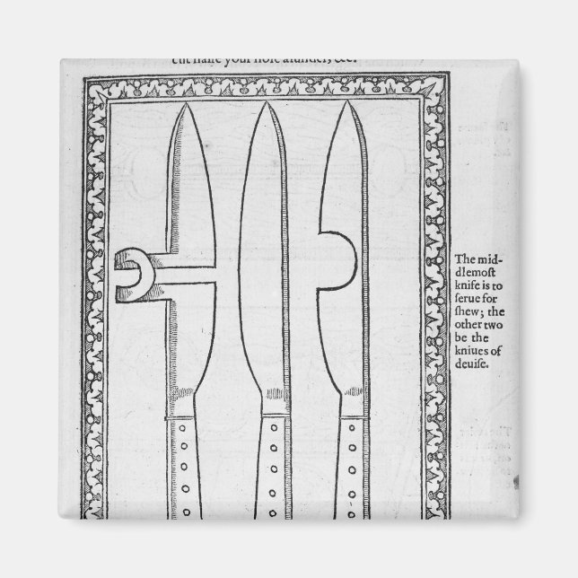 Aimant Un chariot à couteau (Devant)