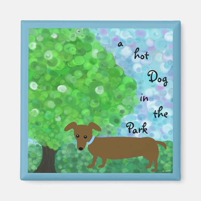 Aimant un chien chaud dans le parc (Devant)