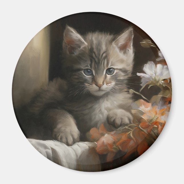 Aimant Un Coin Cosy Tabby Kitten (Devant)