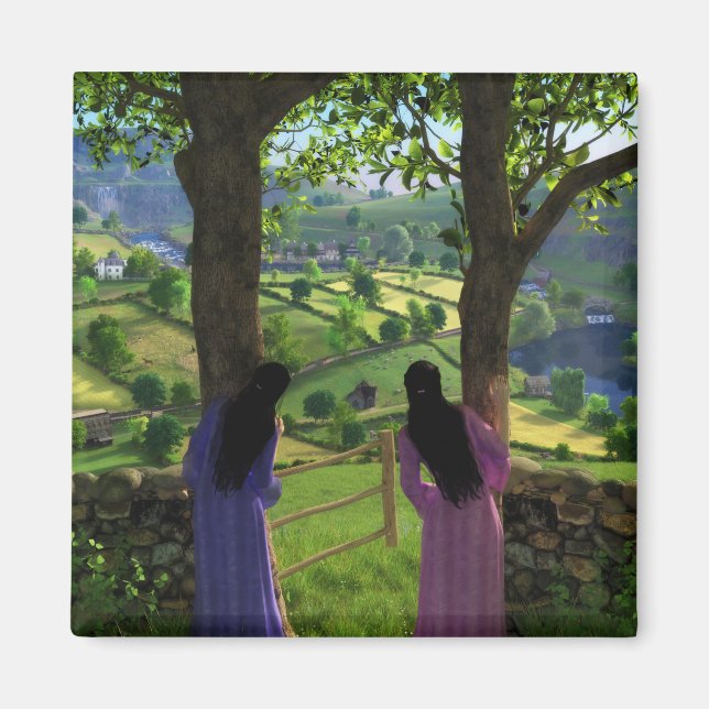 Aimant Un coup d'oeil sur l'aimant des jumeaux (Devant)